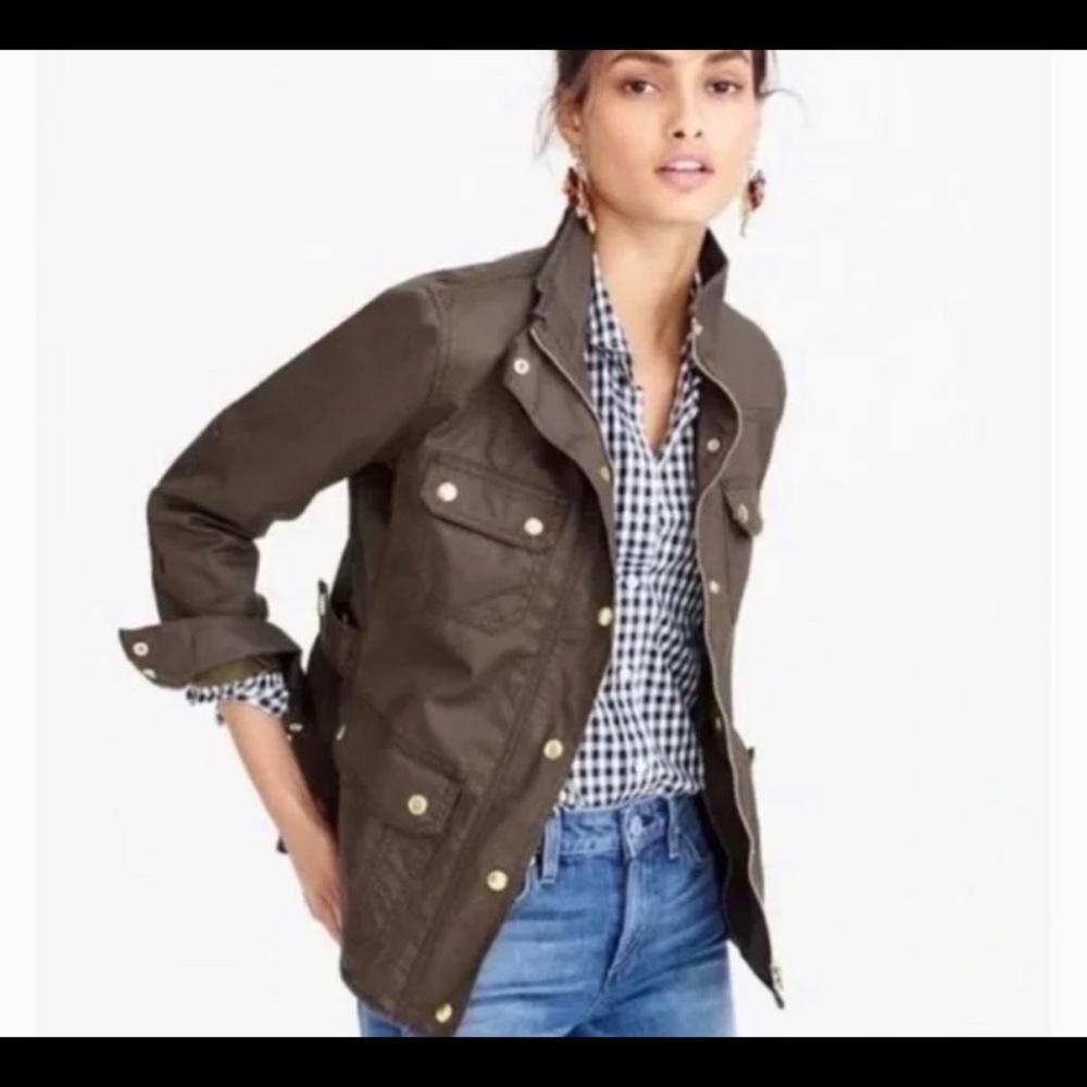 J. Crew Downtown Field Jacket in Mossy Brown // Size Large